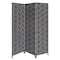Homeroots 3 Panel Soft Fabric Room Divider, Black - 71 x 47 x 1 in. 379910 - alternate 1